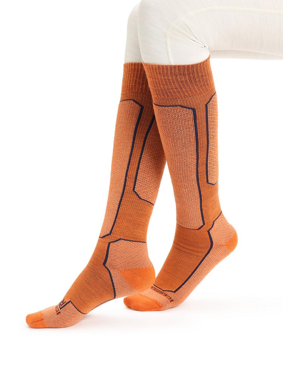 Flash / Ether Icebreaker Merino Ski+ Light Over the Calf Women's Socks | AU 1438ILHS